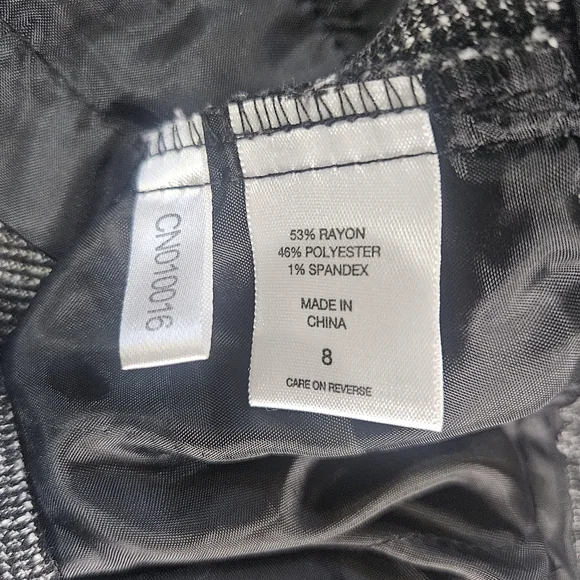 New York & Company Dress Pants Womens 8 Gray Stretch Straight Leg Career Bottoms - Picture 3 of 9